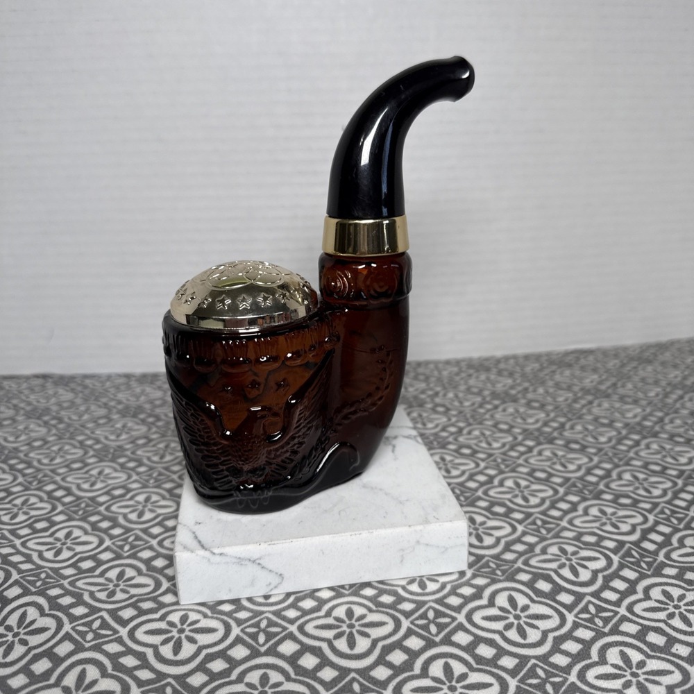 Great Gift For Dad. Vtg. 1960's Avon After Shave Leprechaun Pipe Shaped Bottle.